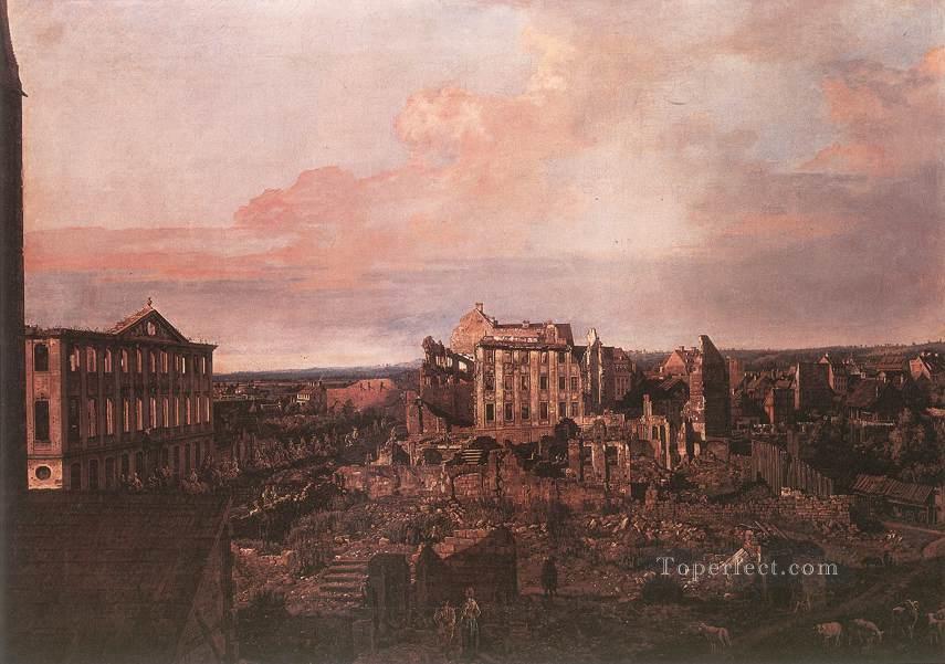 Dresden The Ruins Of The Pirnaische Vorstadt urban Bernardo Bellotto Oil Paintings